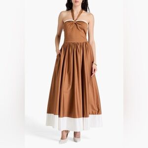 Alice + Olivia Women's Beatrix Sweetheart Tie-Neck Maxi‎ Dress